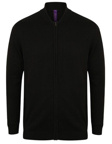 HEN-H718-Unisex Zip Through Cardigan